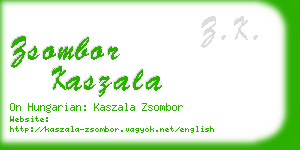 zsombor kaszala business card